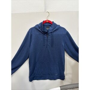 Greg Norman Mens Large Blue 1/4 Zip Pullover Hoodie ‎ RN# 128492